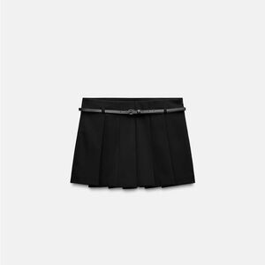Elegant Black Pleated Skirt
